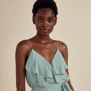 Nouvelle Amsale Drew Bridesmaid Dress - Olive